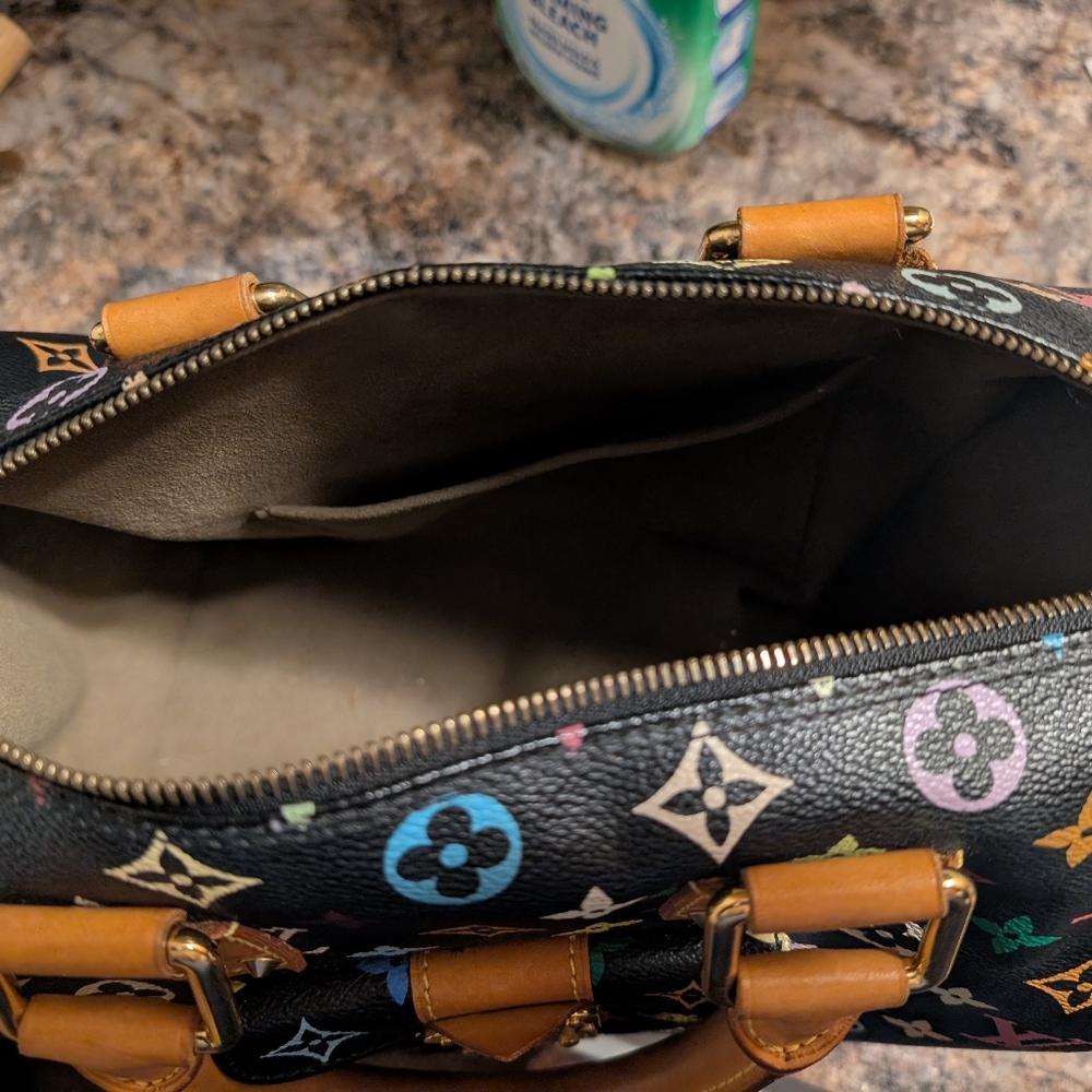 Louis Vuitton x Takashi Murakami Multicolore Speedy 30 (Noir) - Picture 4 of 8